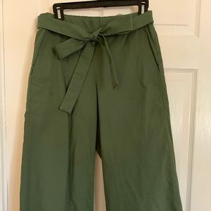 Cotton Jcrew tie waste capris